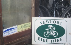 bike hire signs
