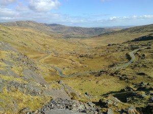 View down the Healy Pass 